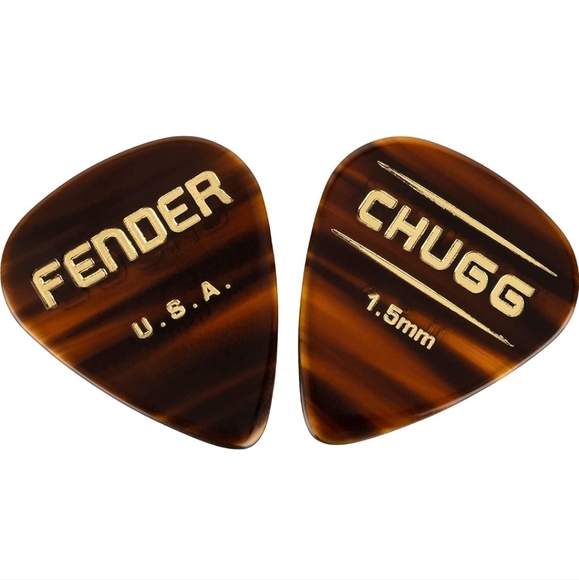 Fender Chugg Picks Beveled 351 Shape 1.5 mm (6 units) New Guitar Picks - Picture 1 of 3